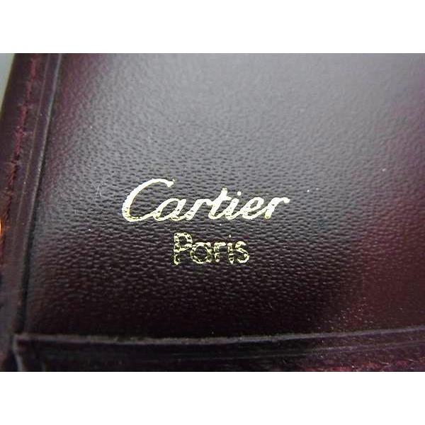 Cartier（カルティエ） 二つ折り 財布 マストライン レザー - ゴールド 