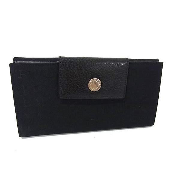 BVLGARI（ブルガリ） 財布 ロゴマニア キャンバス×レザー - 三つ折り長