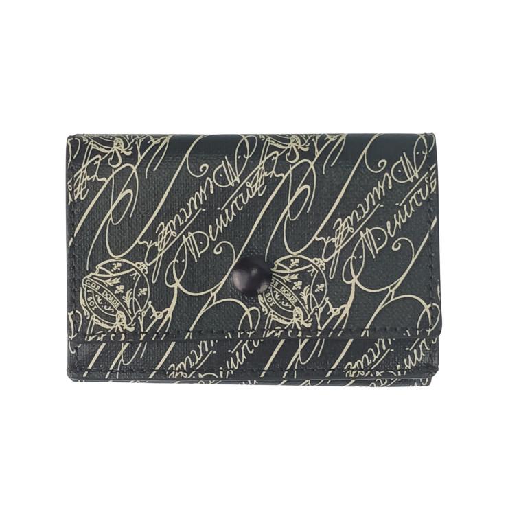 【✨美品✨】 ベルルッティ カリグラフィ 三つ折り財布 アカジュー ブラウン ✨美品✨】 ベルルッティ カリグラフィ 三つ折り財布 アカジュー