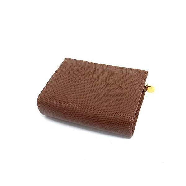 FERRAGAMO フェラガモ 小物入れ ヴァラ リボン ポーチ リザード型押し  