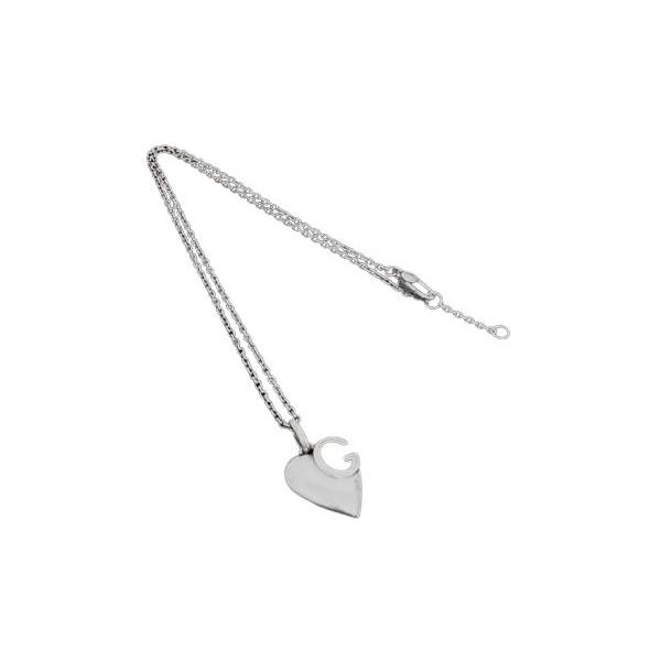 GUCCI（グッチ） ネックレス Gロゴ SV925 - ハート シルバー