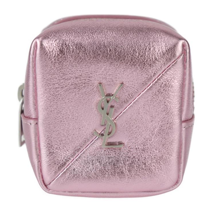 SAINT LAURENT ジェイミーキューブ キーホルダー ベージュ SAINT