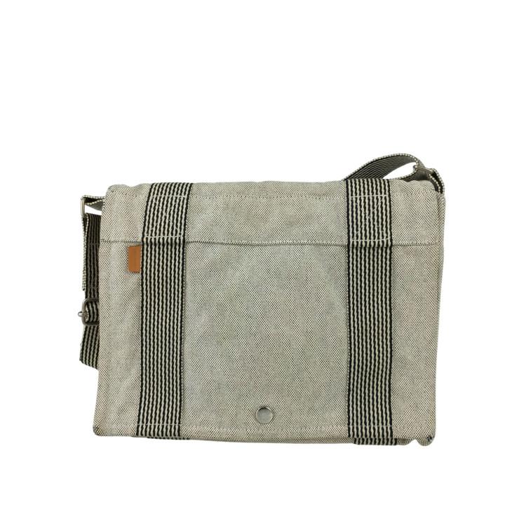 【6dc2579】エルメス ショルダーバッグ フールトゥバサスPM キャンバス ブラック シルバー金具【中古】メンズ レディース ユニセックス HERMES - 【6dc2579】エルメス ショルダーバッグ フールトゥバサスPM