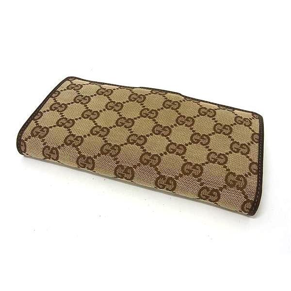 GUCCI（グッチ） 財布 アビー GGキャンバス レザー 141412 二つ折り 長