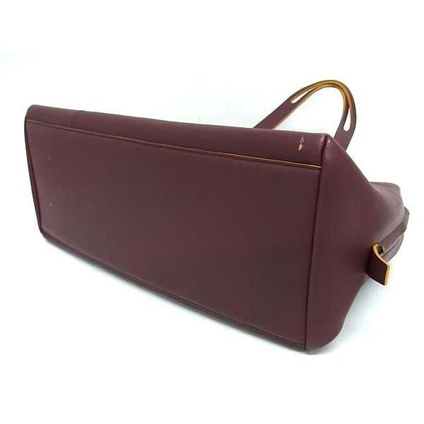 LOEWE（ロエベ） ハンドバッグ エルカノ レザー - ボルドー系【本物