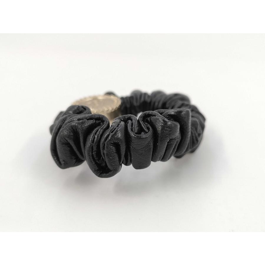 CHANEL（シャネル） シュシュ ココマーク レザー - ゴールド金具