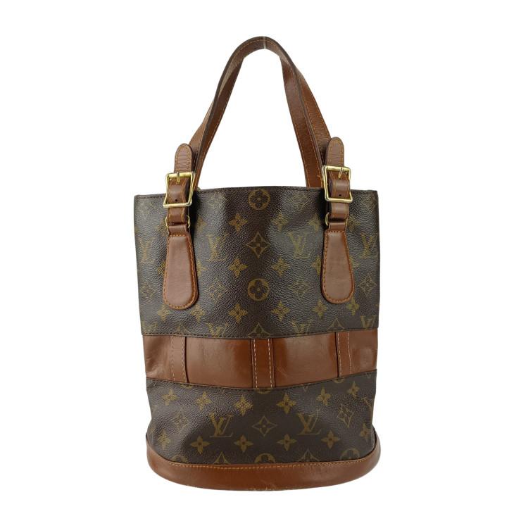 LOUIS VUITTON ルイヴィトン ショルダーバッグ モノグラム バケットPM T42238 ブラウン PVC レザー ユニセックス ゴールド金具 ヴィンテージ アメリカ限定【本物保証】 LOUIS VUITTON（ルイ・ヴィトン） ショルダーバッグ モノグラム