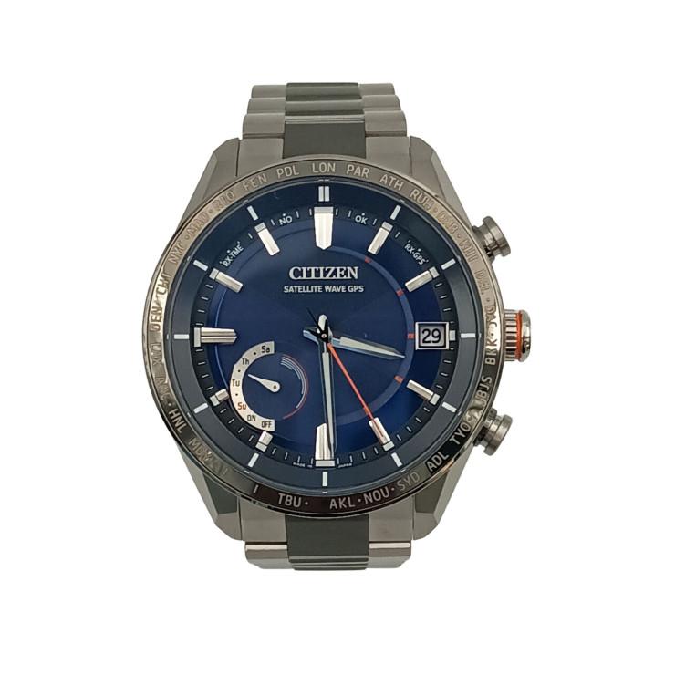 CITIZEN シチズン 時計 アテッサ サテライトウエーブGPSソーラー F150 T025811/CC3085 51L ブルー文字盤 TI TI メンズ 新古未使用展示品【本物保証】 CITIZEN（シチズン） 時計 アテッサ サテライトウエーブGPSソーラー TI