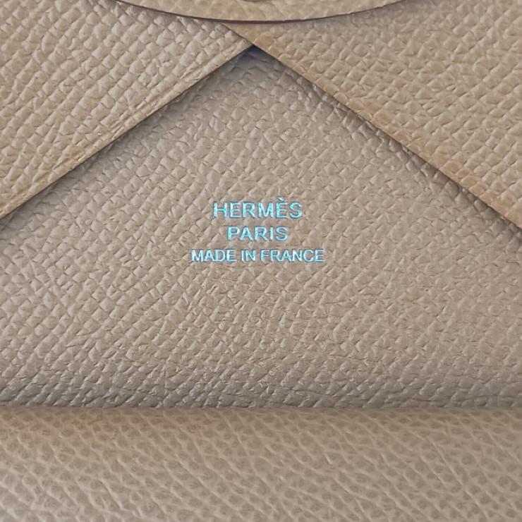HERMES エルメス コインケース カルヴィ デュオ エプソン - 小銭入れ W  