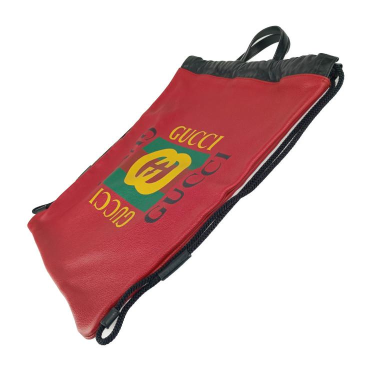 GUCCI（グッチ） 美品 リュック デイパック プリント ドローストリング 