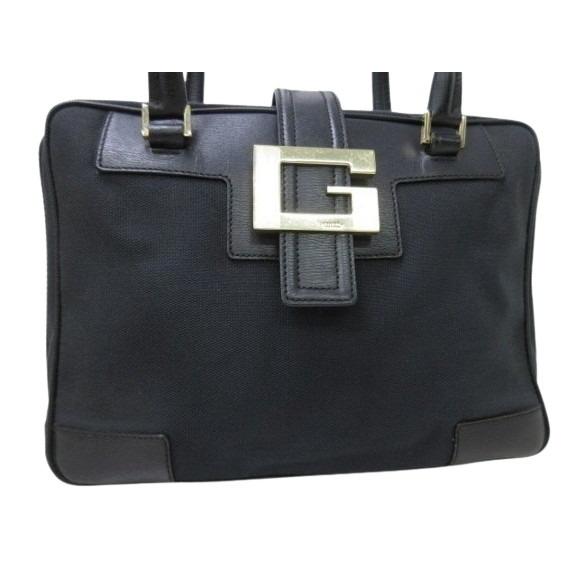 GUCCI（グッチ） ハンドバッグ Gロゴ キャンバス×レザー 001-5155