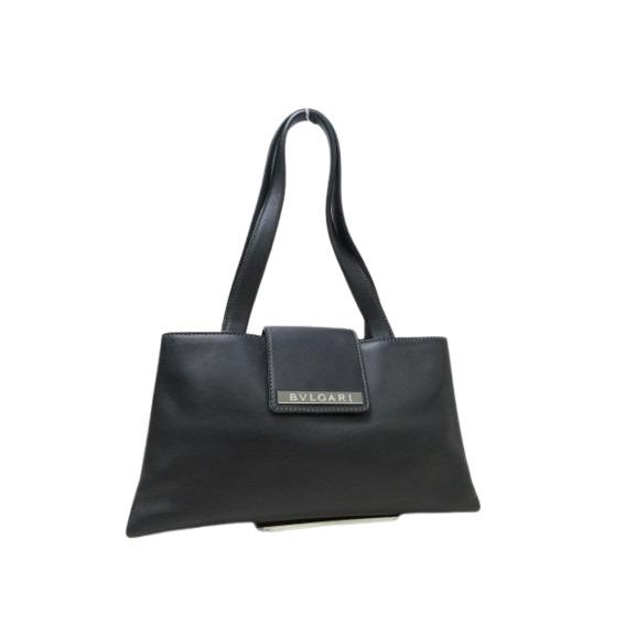 BVLGARI（ブルガリ） ハンドバッグ ロゴプレート レザー - シルバー