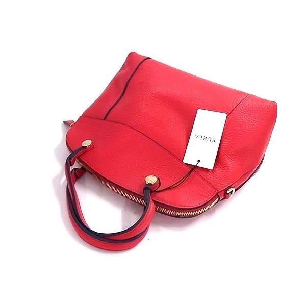 FURLA パイパー ショルダーバッグ トートバッグ 赤 FURLA（フルラ） ハンドバッグ パイパー レザー - ゴールド金具 レッド