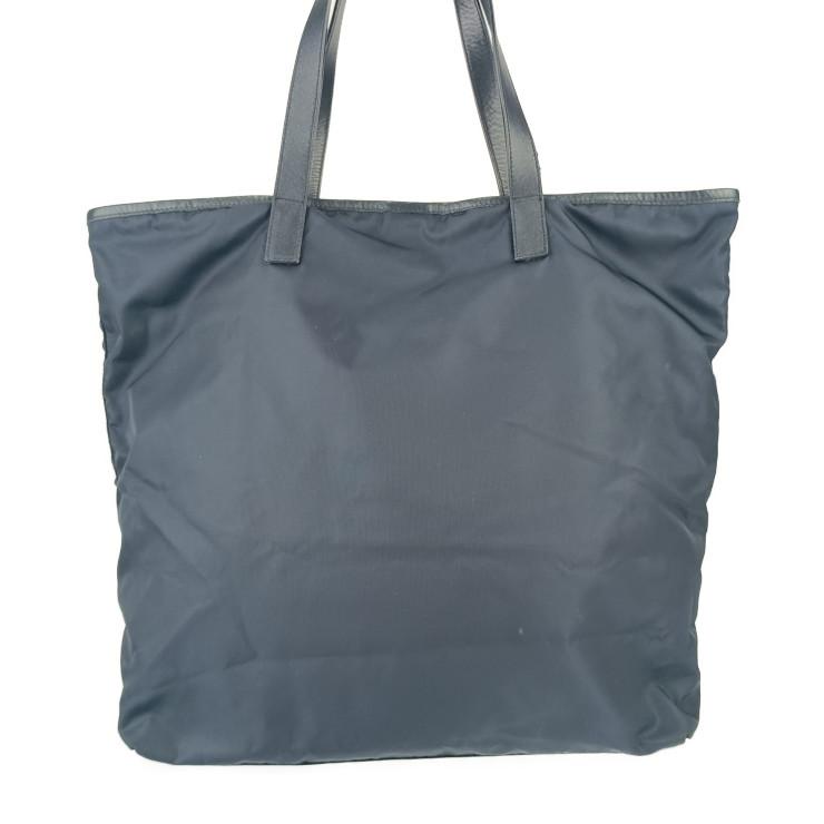 PRADA プラダ トートバッグ BR4371 ネイビー ナイロン レザー ショルダーバッグ 三角ロゴプレート【本物保証】_2