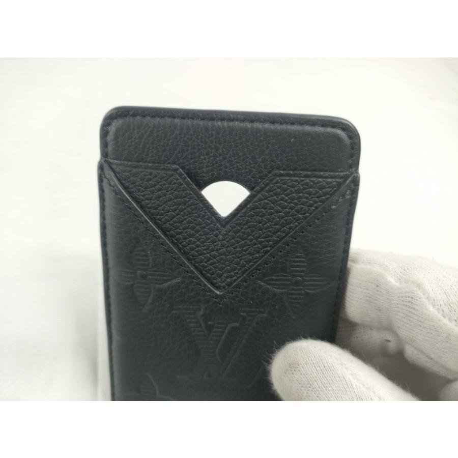 LOUIS VUITTON ルイヴィトン カードケース ポルト カルト マグネット M26738 ノワール モノグラムシャドウ メンズ 美品【本物保証】 LOUIS VUITTON（ルイ・ヴィトン） カードケース ポルト カルト