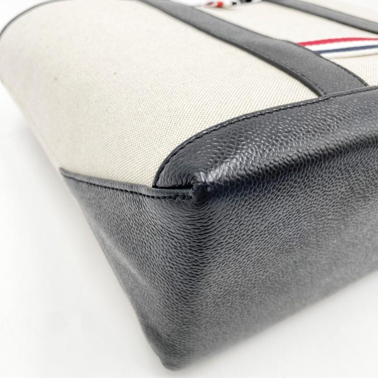 トムブラウン ハンドバッグ スモール ツール トートバッグ キャンバス レザー MAG390A-F0492 001【本物保証】の画像