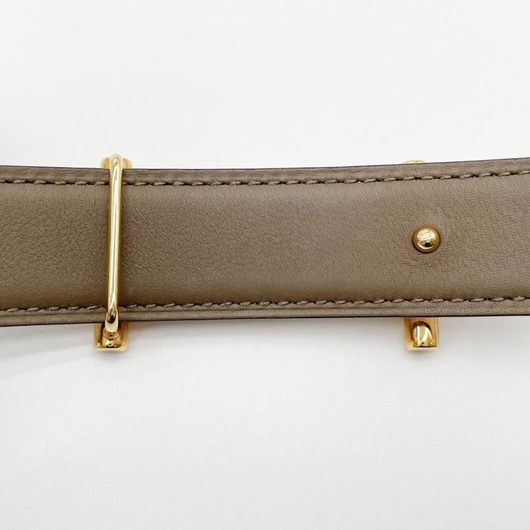 HERMES（エルメス） ベルト ラグーヌ レザー - リバーシブル ゴールド