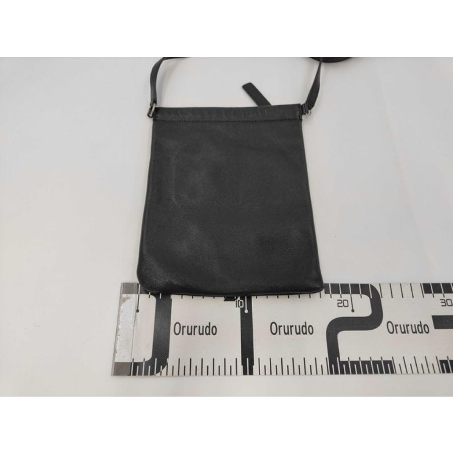 サンローランパリ ショルダーバッグ 581697 レザー ブラック系 美品 