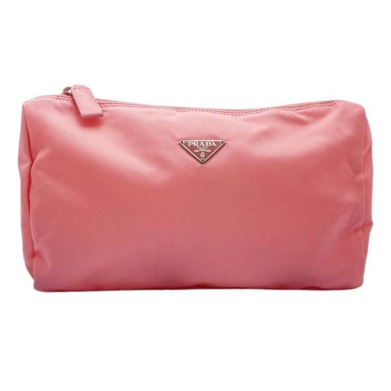 PRADA（プラダ） ポーチ MV12 テスートナイロン ピンク系 美品