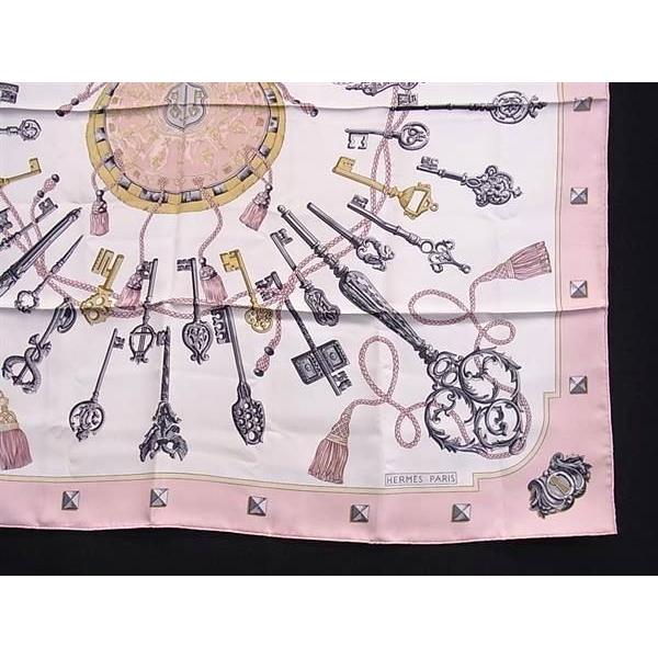 HERMES（エルメス） スカーフ カレ90 シルク100％ - LES CLES 鍵柄