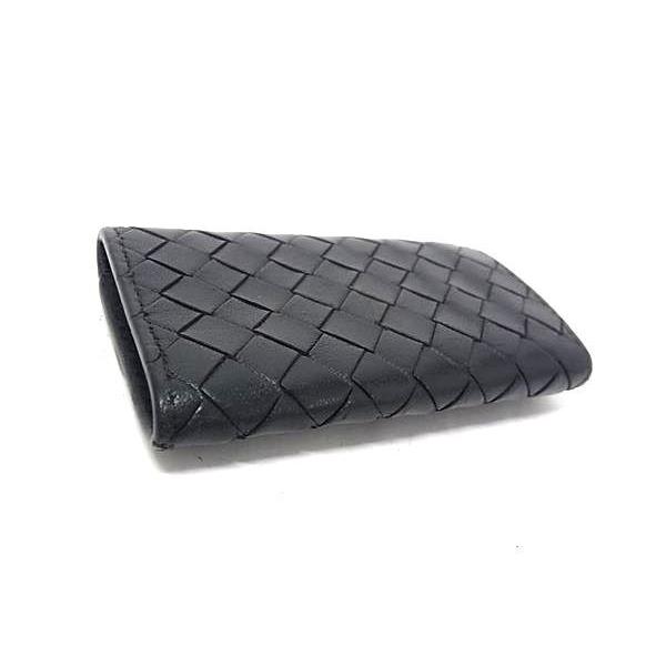 BOTTEGA VENETA ボッテガヴェネタ キーケース イントレチャート 339336 ブラック系 レザー ユニセックス ４連 美品 BOTTEGA ボッテガヴェネタ キーケース イントレチャート 339336 レザー