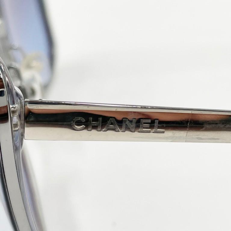CHANEL シャネル サングラス 4209 ブルー系 シルバー プラスチック メタル レディース 美品 CHANEL（シャネル） サングラス 4209 プラスチック メタル ブルー系