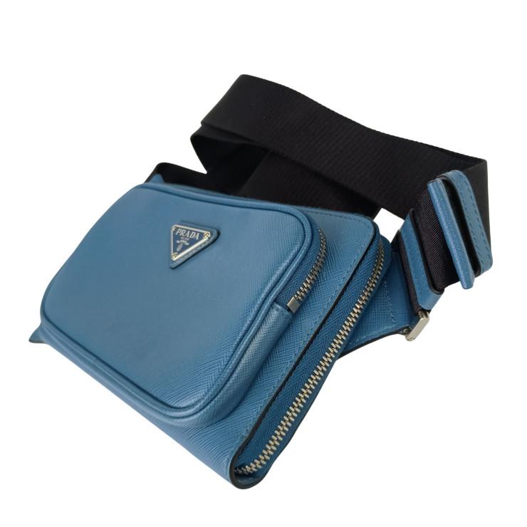 k*u様 【美品】PRADAサフィアーノウエストバッグボディバッグ 2VH156 PRADA（プラダ） ボディバッグ トライアングルロゴ ボディバッグ