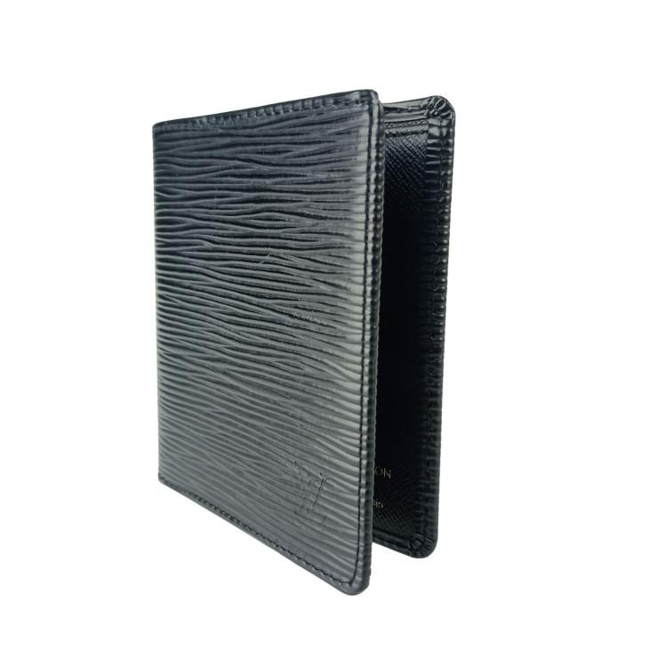 LOUIS VUITTON ルイヴィトン 二つ折り財布 ポルト ビエ カルトクレディ M63542 ブラック系 エピ メンズ 札入れ 美品 LOUIS VUITTON（ルイ・ヴィトン） 二つ折り財布 ポルト ビエ カルト
