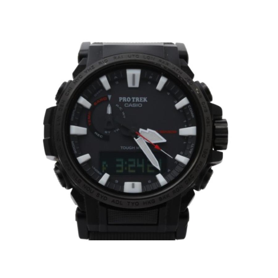 CASIO カシオ 時計 PRO TREK プロトレック Climber Line PRW-61Y-1BJF ブラック系 樹脂 ステンレススチール メンズ アナデジ 美品 CASIO（カシオ） 腕時計 PRO TREK プロトレック Climber Line PRW-61Y