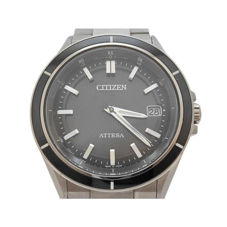 CITIZEN シチズン 時計 アテッサ CB3030-76E H128-001R701 ブラック シルバー系 チタン メンズ アナログ 美品 CITIZEN（シチズン） 時計 アテッサ CB3030-76E H128-001R701 チタン