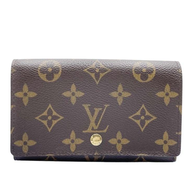 ルイヴィトン 財布 モノグラム ポルトモネビエ トレゾール ブラウン LOUIS VUITTON（ルイ・ヴィトン） 財布 モノグラム ポルトモネビエ