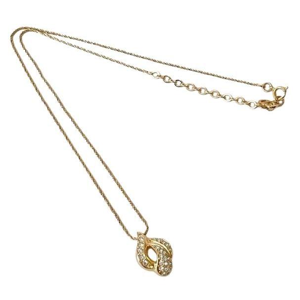Christian Dior ディオール ネックレス ゴールド系 メタル ライン