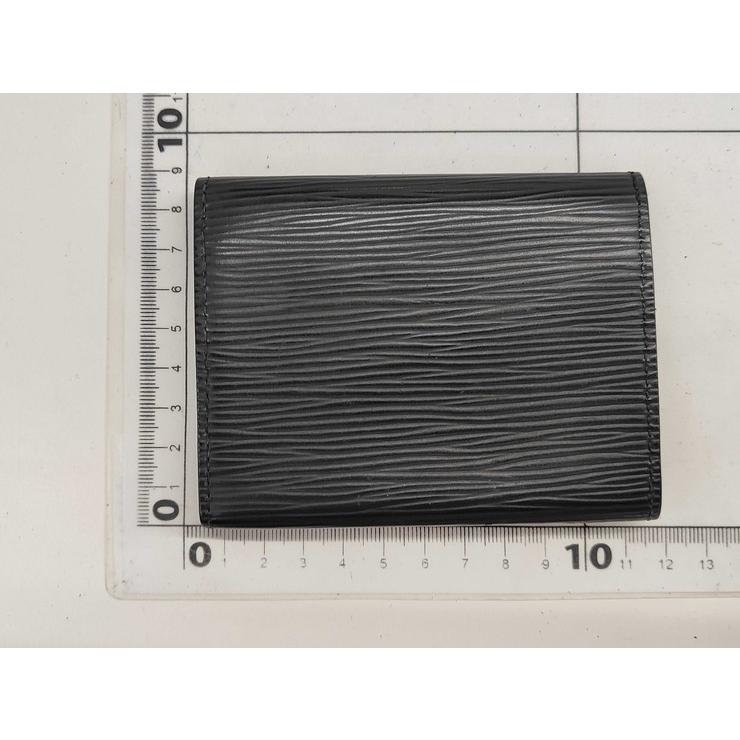 美品 LOUIS VUITTON ルイヴィトン カードケース アンヴェロップ カルト ドゥ ヴィジット M56582 ブラック エピ ユニセックス【本物保証】 LOUIS VUITTON（ルイ・ヴィトン） カードケース アンヴェロップ カルト