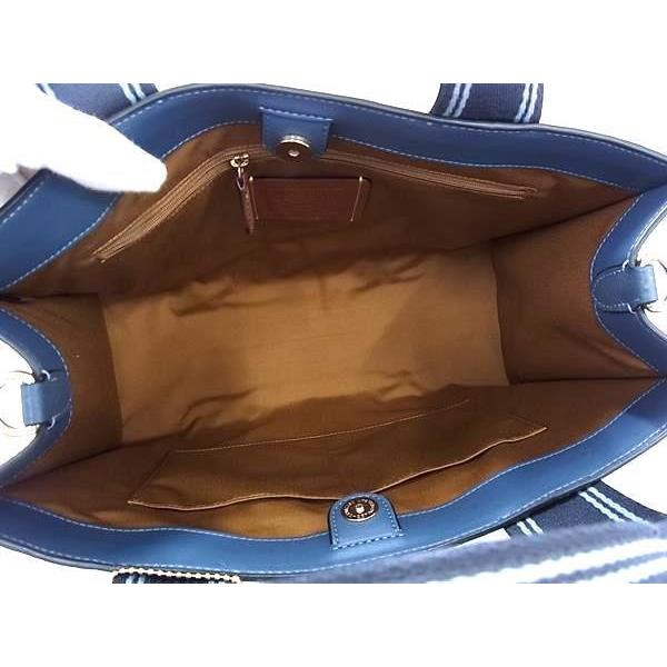 COACH（コーチ） ハンドバッグ スミス レザー CBM10 2WAY ブルー系