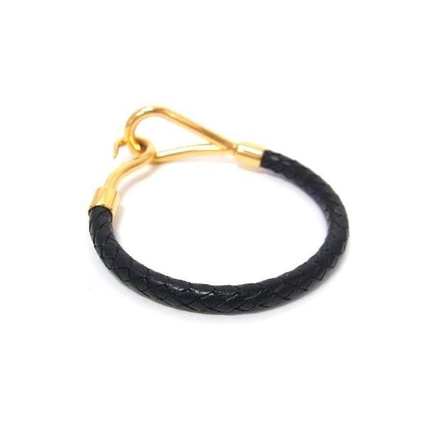 HERMES（エルメス） ブレスレット ジャンボ レザー ブラック系 超美品 