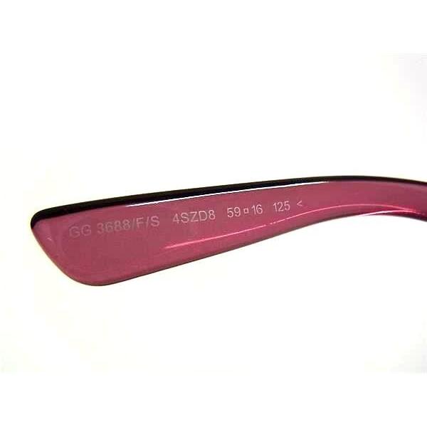 GUCCI グッチ サングラス GG3688/F/S クリアピンク系×レンズ クリアブラウングラデーション系 プラスチック レディース 美品 GUCCI（グッチ） サングラス GG3688/F/S プラスチック クリアピンク系