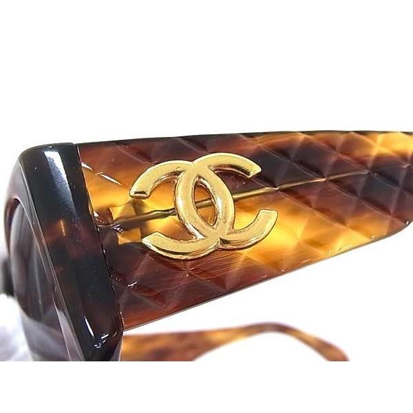 美品　CHANEL ブラウン サングラス　ココマーク　イタリア製　01450 CHANEL（シャネル） サングラス ココマーク マトラッセ 01450
