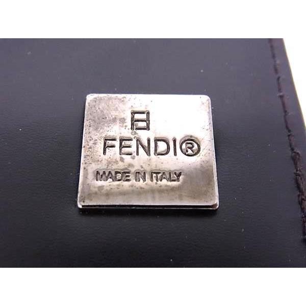 FENDI（フェンディ） 三つ折り 財布 ズッカ 8M0023 キャンバス レザー