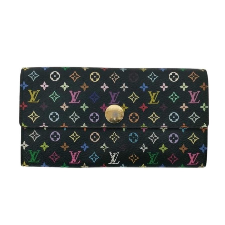 LOUIS VUITTON ルイヴィトン 長財布 ポルト フォイユ サラ M93533 グルナード（ブラック系 マルチカラー） モノグラム マルチカラー レディース 二つ折り ゴールド金具 LOUIS VUITTON（ルイ・ヴィトン） 長財布 ポルト フォイユ サラ M93533