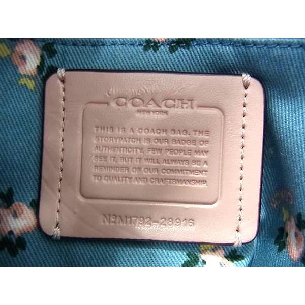 COACH（コーチ） トートバッグ イーディー デニム レザー 28916 ブルー 