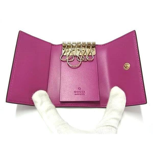 GUCCI（グッチ） キーケース グッチシマ レザー 388682 6連 リボン