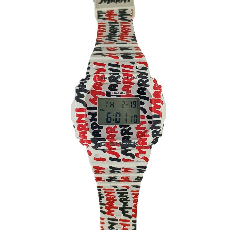 ほぼ未使用　MARNI × G-SHOCK 　GMD-S5610MA　腕時計 CASIO（カシオ） 腕時計 G-SHOCK MARNIコラボ 樹脂×SS GMD-S5610MA