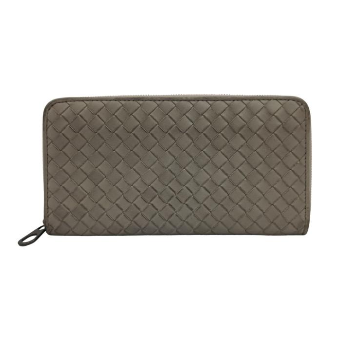Bottega Veneta 長財布　イントレチャート　レザー　グレー BOTTEGA ボッテガヴェネタ 長財布 イントレチャート 510643 レザー