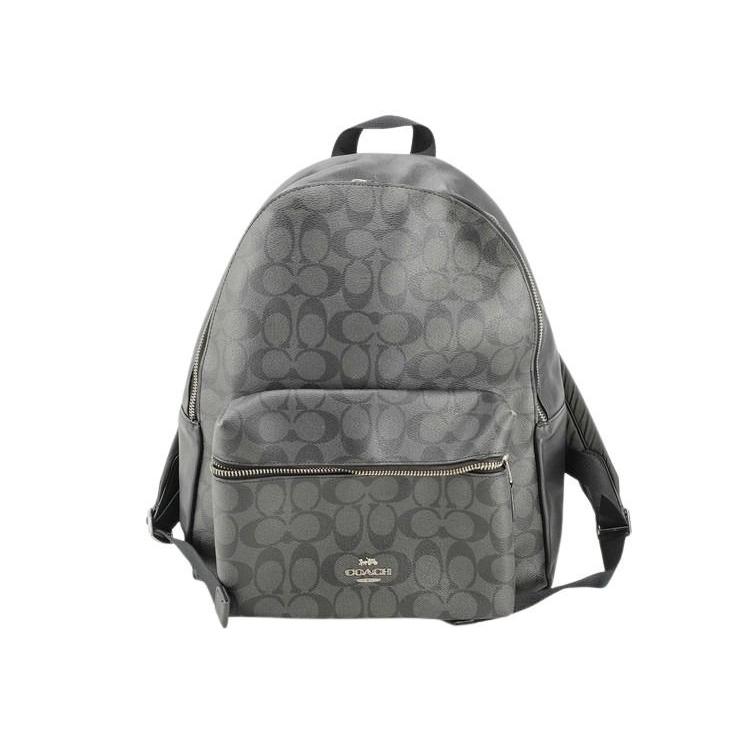 コーチ　リュック　シグネチャー　PVC×レザー ブラック　F58314 黒 COACH（コーチ） リュックサック シグネチャー F58314 PVC レザー