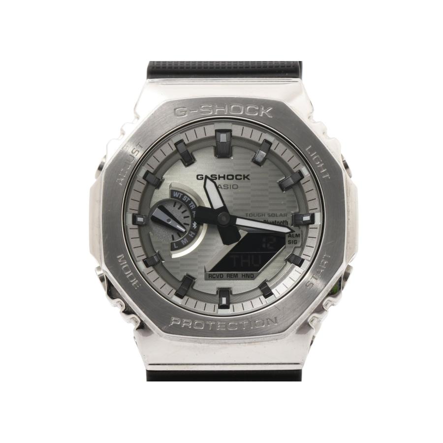 CASIO カシオ 腕時計 G SHOCK ジーショック 2100シリーズ GBM-2100A-8BJF シルバー ブラック系 SS × 樹脂 メンズ アナデジ ソーラー 美品 CASIO（カシオ） 腕時計 G SHOCK ジーショック 2100シリーズ GBM-2100A