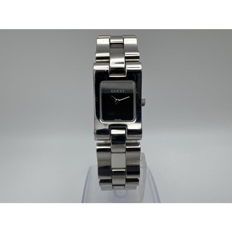 【超美品】GUCCI 2305L クォーツ レディース アナログ腕時計 グッチ GUCCI（グッチ） 腕時計 2305L ステンレス ブラック シルバー系 美品