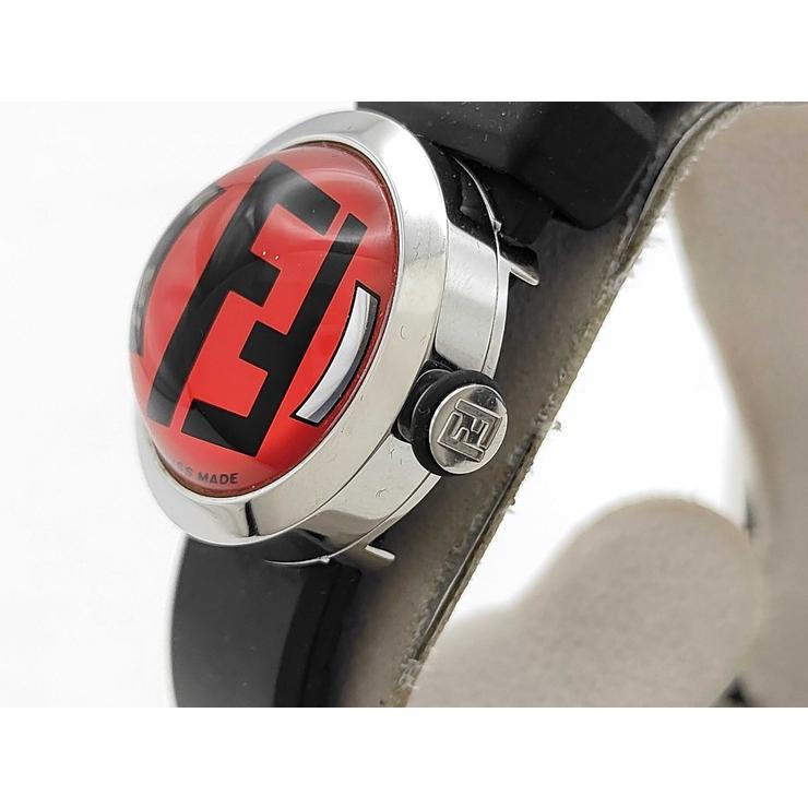 FENDI（フェンディ） 腕時計 ブースラ 8010L ステンレス ラバー レッド 
