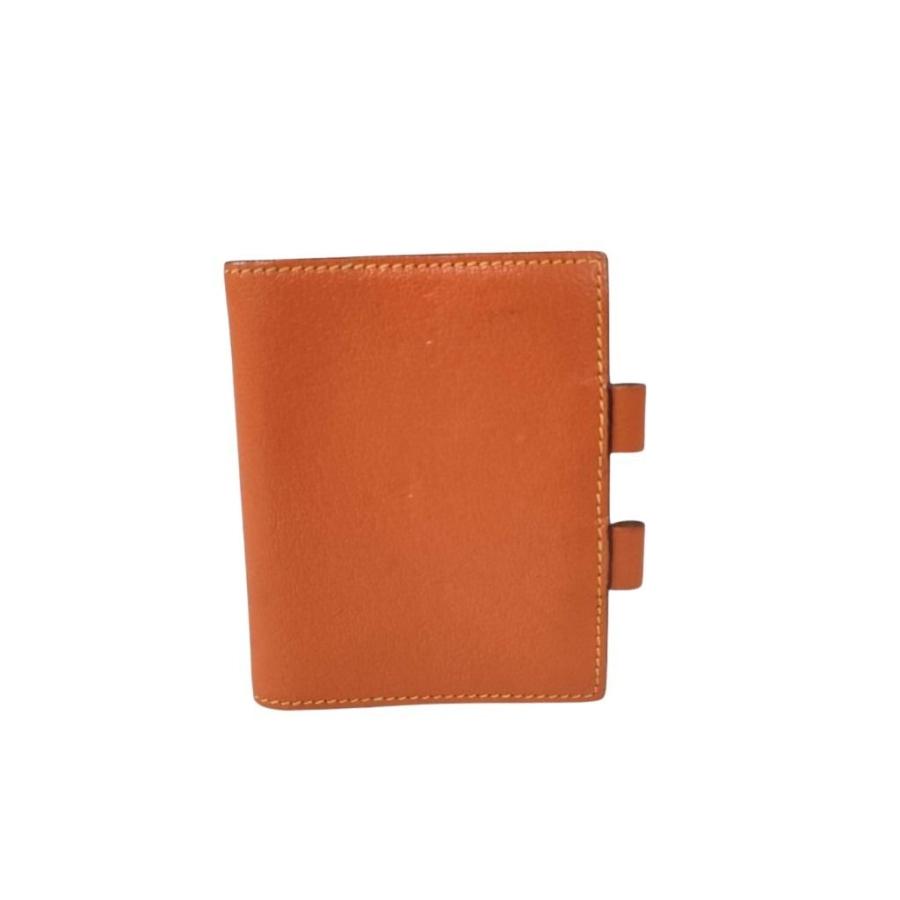 HERMES（エルメス） 手帳ケース アジェンダ ミニ レザー オレンジ系 