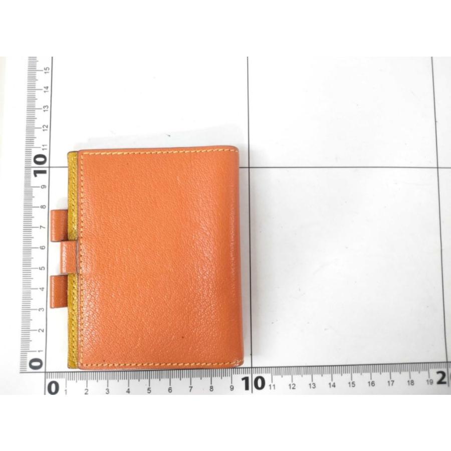 HERMES（エルメス） 手帳ケース アジェンダ ミニ レザー オレンジ系 