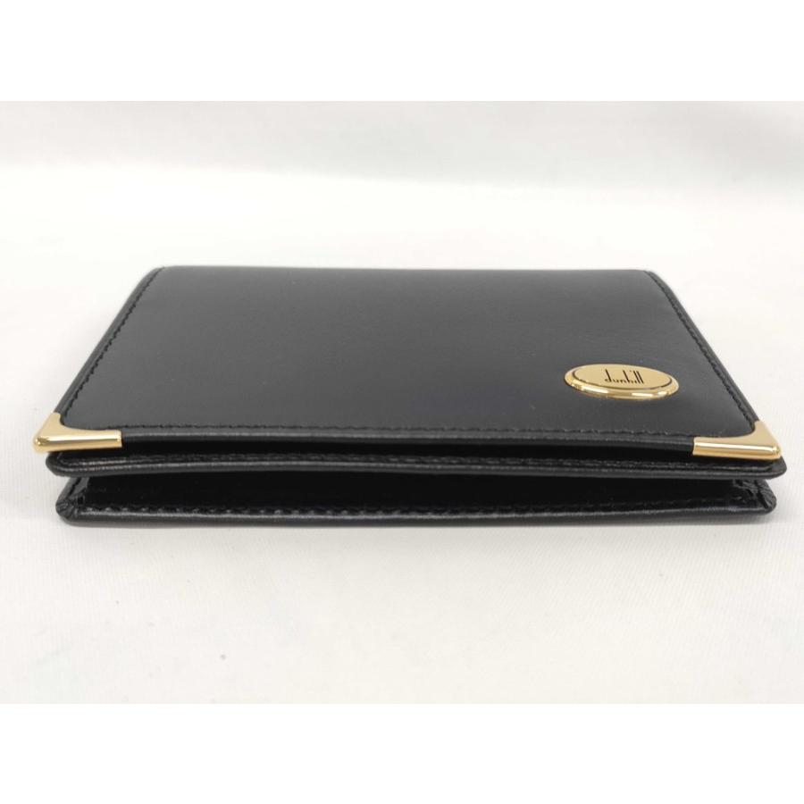 dunhill ダンヒル 名刺入れ オックスフォード カードケース WM4300A ブラック カーフレザー メンズ ゴールド金具 新品未使用展示品【本物保証】 dunhill（ダンヒル） 名刺入れ オックスフォード カードケース カーフ
